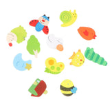 12pcs Cartoon Animals EVA Magnetic Fridge Magnet Auto Car Stickers Children Educational Toys Home Accessories - Aladdin Shoppers