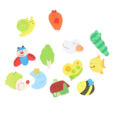 12pcs Cartoon Animals EVA Magnetic Fridge Magnet Auto Car Stickers Children Educational Toys Home Accessories - Aladdin Shoppers