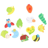 12pcs Cartoon Animals EVA Magnetic Fridge Magnet Auto Car Stickers Children Educational Toys Home Accessories - Aladdin Shoppers