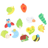 12pcs Cartoon Animals EVA Magnetic Fridge Magnet Auto Car Stickers Children Educational Toys Home Accessories - Aladdin Shoppers