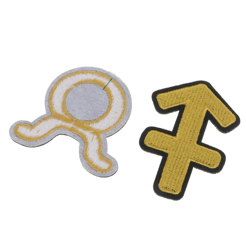 12pcs DIY Embroidery Patches Iron On/Sew On Patches for Clothing Decor - Aladdin Shoppers
