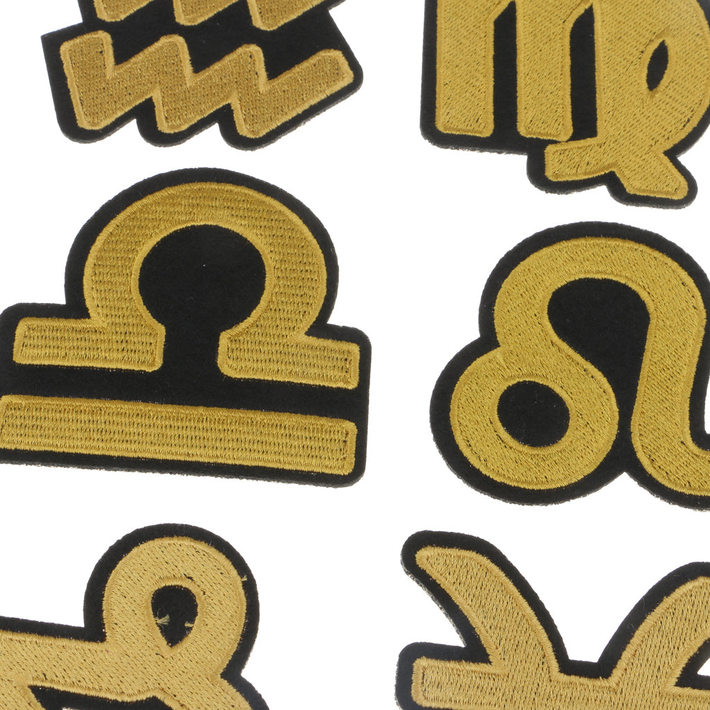 12pcs DIY Embroidery Patches Iron On/Sew On Patches for Clothing Decor - Aladdin Shoppers