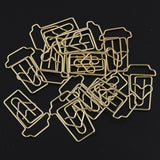 12PCS/Pack Golden Paper Clips Christmas Ornaments Coffee Cups Shape for Office Home Stationery Accessories - Aladdin Shoppers