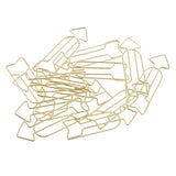 12Pieces Funny Novelty Metal Arrow Shape Paper Clips Bookmark Home Office School Stationery - Aladdin Shoppers