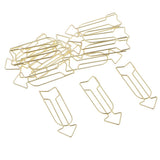 12Pieces Funny Novelty Metal Arrow Shape Paper Clips Bookmark Home Office School Stationery - Aladdin Shoppers