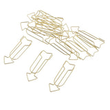 12Pieces Funny Novelty Metal Arrow Shape Paper Clips Bookmark Home Office School Stationery - Aladdin Shoppers