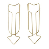 12Pieces Funny Novelty Metal Arrow Shape Paper Clips Bookmark Home Office School Stationery - Aladdin Shoppers