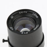 1/3'' 12mm F1.2 1MP CS Mount Fixed IRIS CCTV Lens for CCD Camera - Aladdin Shoppers