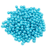 130 Pieces 8mm Round Plastic Imitation Pearl Spacer Beads for DIY Jewelry Making Blue - Aladdin Shoppers