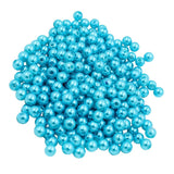 130 Pieces 8mm Round Plastic Imitation Pearl Spacer Beads for DIY Jewelry Making Blue - Aladdin Shoppers