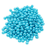 130 Pieces 8mm Round Plastic Imitation Pearl Spacer Beads for DIY Jewelry Making Blue - Aladdin Shoppers