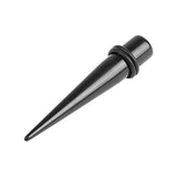Maxbell Acrylic Expander Taper Ear Stretching Plug 0G - Black