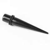 Maxbell Acrylic Expander Taper Ear Stretching Plug 0G - Black
