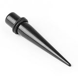 Maxbell Acrylic Expander Taper Ear Stretching Plug 0G - Black