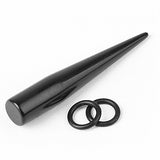 Maxbell Acrylic Expander Taper Ear Stretching Plug 0G - Black