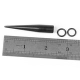 Maxbell Acrylic Expander Taper Ear Stretching Plug 0G - Black