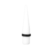 Maxbell White Acrylic Expander Taper Ear Stretcher Plug 7/16''