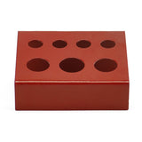 Tattoo Ink Cup Stand Holder Iron for 7 Caps - Red