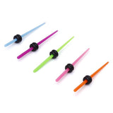 Maxbell 5pcs 16G Colorful Acrylic Ear Stretcher Expander Taper Plug 1.3mm