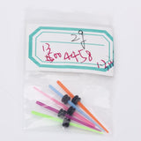 Maxbell 5pcs 16G Colorful Acrylic Ear Stretcher Expander Taper Plug 1.3mm