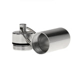 Aluminum Alloy Water-proof Air-tight Pill Fob Pill Case Pill Box Pill Holder with Keychain - Silver