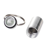 Maxbell Aluminum Alloy Water-proof Air-tight Pill Fob Pill Case Pill Box Pill Holder with Keychain - Silver