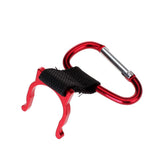 Maxbell Practical Carrying Water Bottle Holder Carabiner Hook Buckle - Red