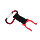 Maxbell Practical Carrying Water Bottle Holder Carabiner Hook Buckle - Red