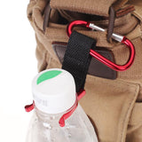Maxbell Practical Carrying Water Bottle Holder Carabiner Hook Buckle - Red