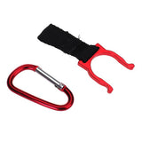 Maxbell Practical Carrying Water Bottle Holder Carabiner Hook Buckle - Red