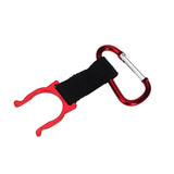 Maxbell Practical Carrying Water Bottle Holder Carabiner Hook Buckle - Red