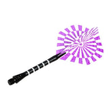 Maxbell 5Pcs 52mm 2BA Anodised Aluminium Re-Grooved Striped Aluminum Dart Shaft - Black