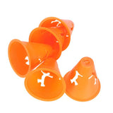 Maxbell 20Pcs Hollow-out Bright Color Slalom Cones for Slalom Skating Cone Skating