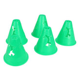 Maxbell 20Pcs Hollow-out Bright Color Slalom Cones for Slalom Skating Cone Skating