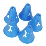 Maxbell 20Pcs Hollow-out Bright Color Slalom Cones for Slalom Skating Cone Skating