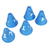 Maxbell 20Pcs Hollow-out Bright Color Slalom Cones for Slalom Skating Cone Skating