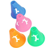 Maxbell 20Pcs Hollow-out Bright Color Slalom Cones for Slalom Skating Cone Skating