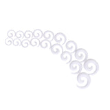 Maxbell 9 Pairs EAR STRETCHING KIT Tunnel Stretcher GAUGE Taper White