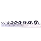 Maxbell 9 Pairs Black Acrylic Spiral Question Shape Taper Tunnel Ear Stretcher Expander Plugs