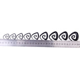 Maxbell 9 Pairs Black Acrylic Spiral Triangle Shape Taper Tunnel Ear Stretcher Expander Plugs