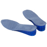 1 Pair Men Blue Detachable 2-Layer Height Increase Full Insoles Shoe Pad 5CM