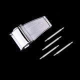Maxbell 17mm Stainless Steel Double Deployment Clasp Buckle For Watch Band Strap