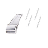 Maxbell 18mm Stainless Steel Double Deployment Clasp Buckle For Watch Band Strap