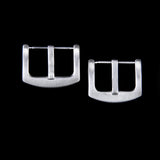 Maxbell 20mm Solid Stainless Steel Watch Band Strap Pin Clasp Tongue Buckle with Spring Bar