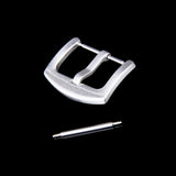 Maxbell 20mm Solid Stainless Steel Watch Band Strap Pin Clasp Tongue Buckle with Spring Bar