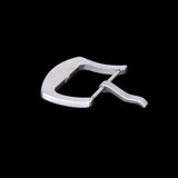 Maxbell 20mm Solid Stainless Steel Watch Band Strap Pin Clasp Tongue Buckle with Spring Bar