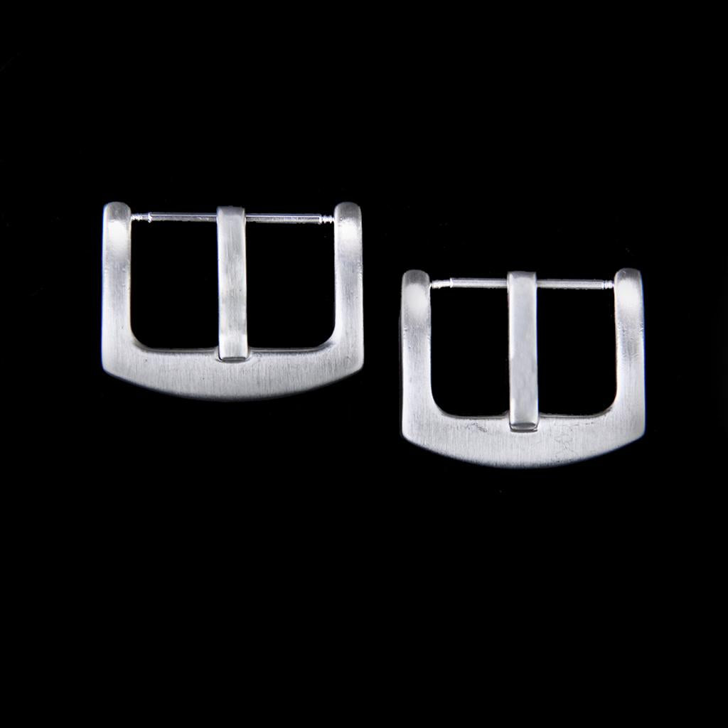 Maxbell 22mm Solid Stainless Steel Watch Band Strap Pin Clasp Tongue Buckle with Spring Bar