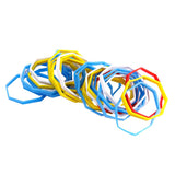 200pc Damping Octagon Rubber Elastic Band for Tattoo Machine Grip Multicolor