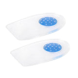 Maxbell 1 Pair Footful Gel Heel Pain Relief Plantar Cushion Insoles Heel Spur Support Pads L