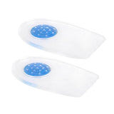 Maxbell 1 Pair Footful Gel Heel Pain Relief Plantar Cushion Insoles Heel Spur Support Pads L